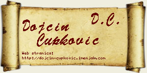 Dojčin Čupković vizit kartica